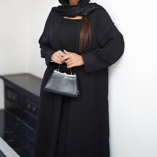 مانتو مدل درسا جنس پارچه کرپ حریر درجه یک سایز بندی 36تا46قد جلو مانتو 110 پشت مانتو 125